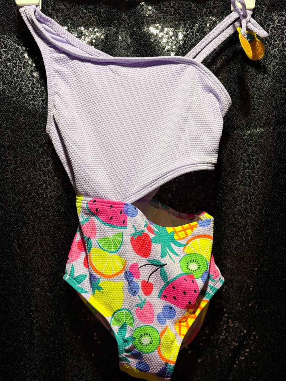 Kids Lavender and Fruit-Print One-Piece Swimsuit Cat & Jack S 6/7